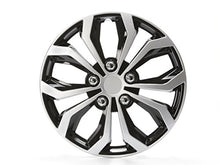 Carica l'immagine nel visualizzatore di Gallery, Unitec 75569 Copricerchi Daytona, Set di 4, Nero / Argento, 16 Pollici 16" - Ilgrandebazar