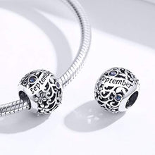 Carica l'immagine nel visualizzatore di Gallery, Ciondolo con Pietra Portafortuna per Braccialetti Pandora, in Settembre - Ilgrandebazar