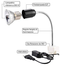 Carica l'immagine nel visualizzatore di Gallery, GOLDGE Tartaruga Illuminazione, 50W Basking Lampada Alogena Calore... - Ilgrandebazar