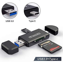 Carica l'immagine nel visualizzatore di Gallery, Hoonyer Lettore di Schede USB 3.0 Tipo C Memoria SD Micro