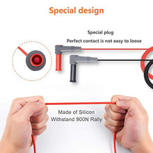 Carica l'immagine nel visualizzatore di Gallery, Cavi di Misura Silicone , 8 Pezzi Puntali Tester per Multimetro con Prolunga...