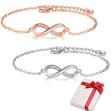 Carica l'immagine nel visualizzatore di Gallery, Crazy-M 2 Pezzi Coppia Braccialetti, bracciali Infinito Bracciale Donna... - Ilgrandebazar