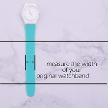 Carica l'immagine nel visualizzatore di Gallery, Impermeabile in silicone orologio da polso Watch Band per Swatch 19mm, Black - Ilgrandebazar