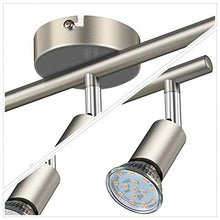 Carica l'immagine nel visualizzatore di Gallery, Faretti LED da soffitto orientabili I plafoniera moderna Nichel Opaco.