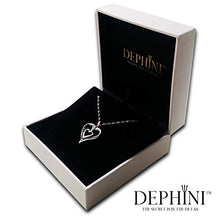 Carica l'immagine nel visualizzatore di Gallery, DEPHINI - Collana a forma di cuore in argento Sterling 925 - doppio ciondolo... - Ilgrandebazar