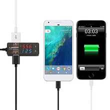 Carica l'immagine nel visualizzatore di Gallery, X-DRAGON Doppio USB Digital Tester Detector Multimetro Monitor di Corrente e...