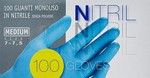 Carica l'immagine nel visualizzatore di Gallery, Guanti Ico Nitrile X 100 Medi M, Azzurro - Ilgrandebazar