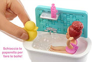 Carica l'immagine nel visualizzatore di Gallery, Barbie Bambola Skipper Caucasica Babysitter con Vasca da Bagno, Bambina Che... - Ilgrandebazar