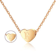 Carica l'immagine nel visualizzatore di Gallery, Cheerslife Collana con Cuore Iniziale Collane Pendente a Initial-rg-r - Ilgrandebazar