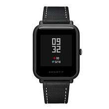 Carica l'immagine nel visualizzatore di Gallery, Aresh per Huami Amazfit bip giovanile, cinturino in pelle regolabile HM-Black