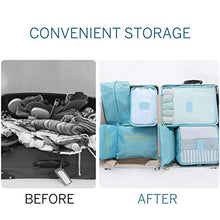 Carica l'immagine nel visualizzatore di Gallery, Meowoo Organizer per Valigie 7 pezzi Viaggio, Cubo 7pcs-lago Blu