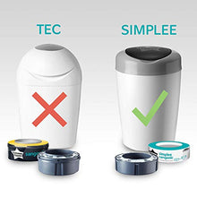Carica l'immagine nel visualizzatore di Gallery, Tommee Tippee Simplee Sangenic Ricarica x 6, solo per 6 Pezzi, Bianco - Ilgrandebazar