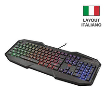 Carica l'immagine nel visualizzatore di Gallery, Trust Gaming GXT 830-RW Avonn Tastiera da Gioco Illuminata, Nero [Layout
