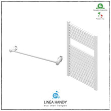 Carica l'immagine nel visualizzatore di Gallery, Handy Linear 410 - Portasciugamani, si Fissa Direttamente sul Bianco - Ilgrandebazar