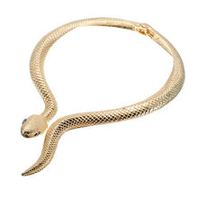 Carica l'immagine nel visualizzatore di Gallery, Girocollo da donna, a forma di serpente Oro