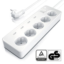 Carica l'immagine nel visualizzatore di Gallery, Bearware - Multipresa elettrica a 5 Vie con 4 x USB 6.0A 30 Watt - 5 Prese - Ilgrandebazar