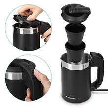 Carica l'immagine nel visualizzatore di Gallery, Navaris Mini Bollitore Acqua da Viaggio 0,5L - Boiler Piccolo Elettrico Nero