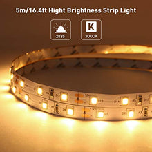Carica l'immagine nel visualizzatore di Gallery, LE Striscia LED 5m 300 2835, 18W 1200lm Luce Nastro Luminoso Bianco Caldo - Ilgrandebazar