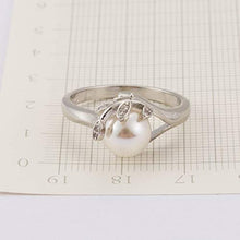 Carica l'immagine nel visualizzatore di Gallery, Elisimo - Anello da donna con perla rotonda, in argento sterling 925 - Ilgrandebazar