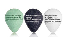 Carica l'immagine nel visualizzatore di Gallery, Konjac Spugna Facial - 3 pezzi Gocce d'acqua Sponge Natural Activated... - Ilgrandebazar