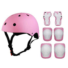Carica l'immagine nel visualizzatore di Gallery, ValueTalks Protezione di Casco Bambini, Ginocchiere Gomitiere e Pink