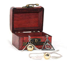 Carica l'immagine nel visualizzatore di Gallery, SHI WU 4PCS Harry Potter Collana Ispirata Set Bracciale con boccaglio in Oro... - Ilgrandebazar