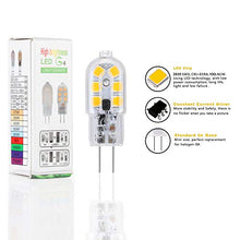 Carica l'immagine nel visualizzatore di Gallery, Vicloon G4 LED Lampadina, 6 Pezzi 1.8W AC/DC12-24V Lampadina Trasparente