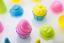 Carica l'immagine nel visualizzatore di Gallery, Top Race - Set di 16 stampi da spiaggia per bambini 3-10 con secchiello Blu