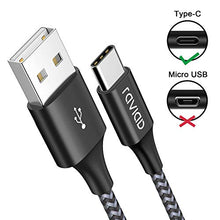 Carica l'immagine nel visualizzatore di Gallery, RAVIAD Cavo USB [4Pezzi, 0.5m 1m 2m 3m] Nylon Intrecciato Tipo Nero