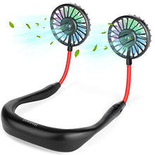 Carica l'immagine nel visualizzatore di Gallery, Ventilatore Portatile Personale,Ventilatore Indossabile da Nero