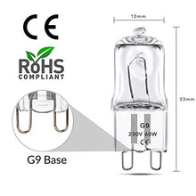 Carica l'immagine nel visualizzatore di Gallery, Vicloon G9 Lampadina Alogena Lampada a Capsula Bianco G9-10