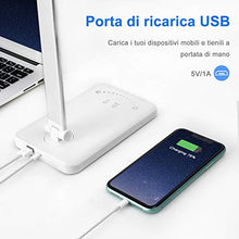 Carica l'immagine nel visualizzatore di Gallery, Lampada da scrivania SEZAC 50LED, lampada tavolo con sensore tattile,...