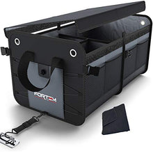 Carica l'immagine nel visualizzatore di Gallery, FORTEM Organizer Bagagliaio Auto, Borsa Cofano 2 SCOMPARTI, GRIGIO - Ilgrandebazar