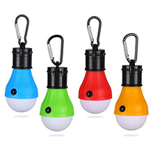 Carica l'immagine nel visualizzatore di Gallery, Yizhet Lampada LED da Campeggio, 4 pezzi Tenda Blu+verde+rosso+arancia
