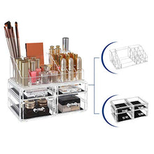 Carica l'immagine nel visualizzatore di Gallery, SONGMICS Cosmetic Organizer Scatola Makeup Acrilico JKA005TP