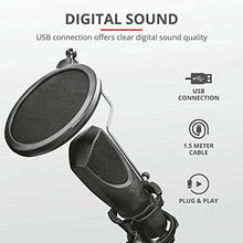 Carica l'immagine nel visualizzatore di Gallery, Trust GXT 232 Mantis Microfono USB per Streaming, Shock-Mount, Filtro Pop e...