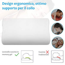 Carica l'immagine nel visualizzatore di Gallery, Levesolls Cuscino Cervicale Memory con Altezza Regolabile, Cervicale... - Ilgrandebazar