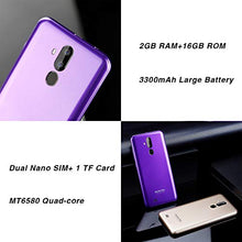 Carica l'immagine nel visualizzatore di Gallery, OUKITEL C12 Smartphone, 6.18" 3G Telefono Cellulari Sbloccato, 19:9 Viola - Ilgrandebazar