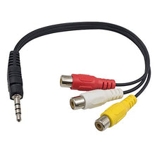 Carica l'immagine nel visualizzatore di Gallery, Maxhood cavo adattatore con spina maschio da 3,5 mm per 3 RCA femmina, cavo...
