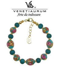 Carica l'immagine nel visualizzatore di Gallery, Venetiaurum - Bracciale Da Donna Con Perle In Vetro Di Murano E Argento 925-...