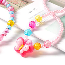 Carica l'immagine nel visualizzatore di Gallery, Hifot Gioielli per Bambini Ragazzine Collana Braccialetto Squillare Farfalla - Ilgrandebazar