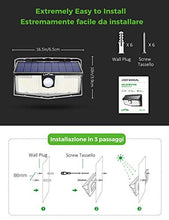 Carica l'immagine nel visualizzatore di Gallery, 300 LED Luci Solari Esterno,【Nuovo design nel 2020】Luce Solare con 2 Pezzi