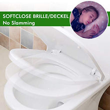 Carica l'immagine nel visualizzatore di Gallery, Sedile WC, Renfox Copriwater Universale con Chiusura Ammortizzata, Facile da...