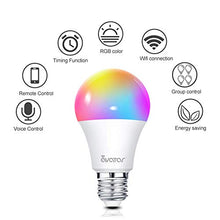 Carica l'immagine nel visualizzatore di Gallery, Lampadina Smart E27 WiFi Lampadine Alexa Intelligence 8W RGBW 800LM E27-2pack