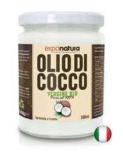 Carica l'immagine nel visualizzatore di Gallery, Olio di Cocco Biologico Premium 500ml - Puro al 100% - Crudo e Spremuto a...