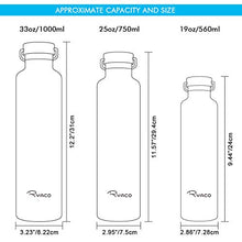 Carica l'immagine nel visualizzatore di Gallery, Ryaco Bottiglia Termica per Acqua in Acciaio Inox 1000ml / 35oz, Argento