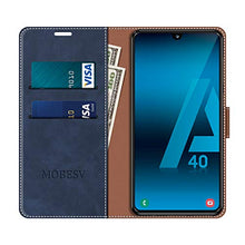 Carica l'immagine nel visualizzatore di Gallery, MOBESV Custodia Samsung Galaxy A40, Cover a Libro Blu/Aqua - Ilgrandebazar