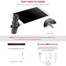 Carica l'immagine nel visualizzatore di Gallery, Microfono Cellulare, Andoer per smartphone Mini plug-in Microfono...