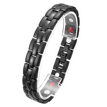 Carica l'immagine nel visualizzatore di Gallery, Amery Braccialetto Magnetico da Uomo Bracciali Terapia Magnetica Nero - Ilgrandebazar