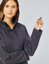 Carica l'immagine nel visualizzatore di Gallery, Marchio Amazon - Hikaro Giacca in Cotone Donna M, Grigio (Charcoal) - Ilgrandebazar